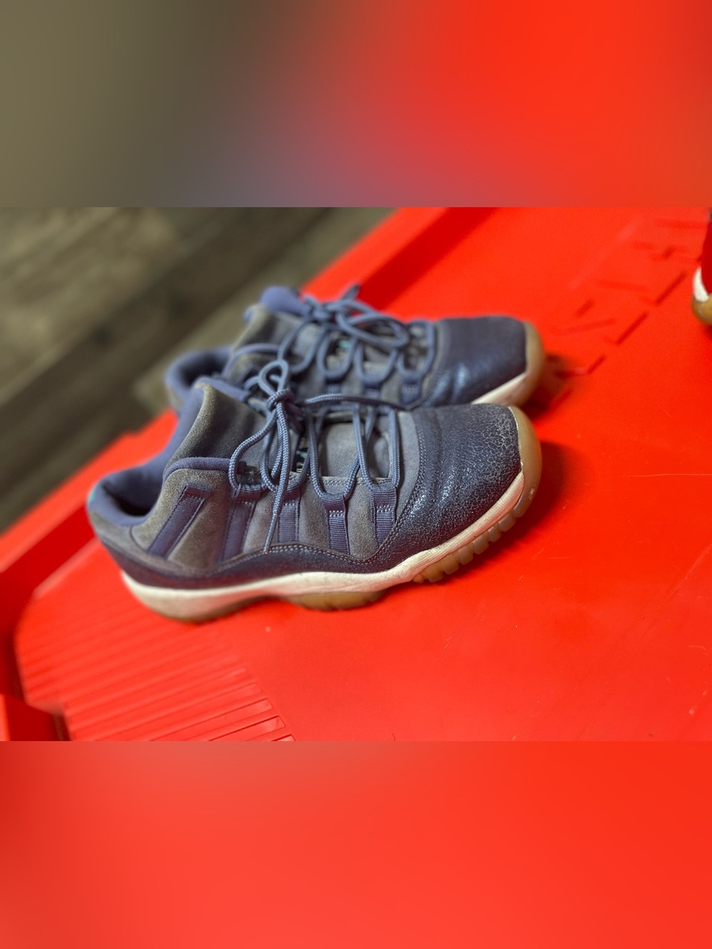 Jordan Kids Navy Blue Low-Top Sneakers